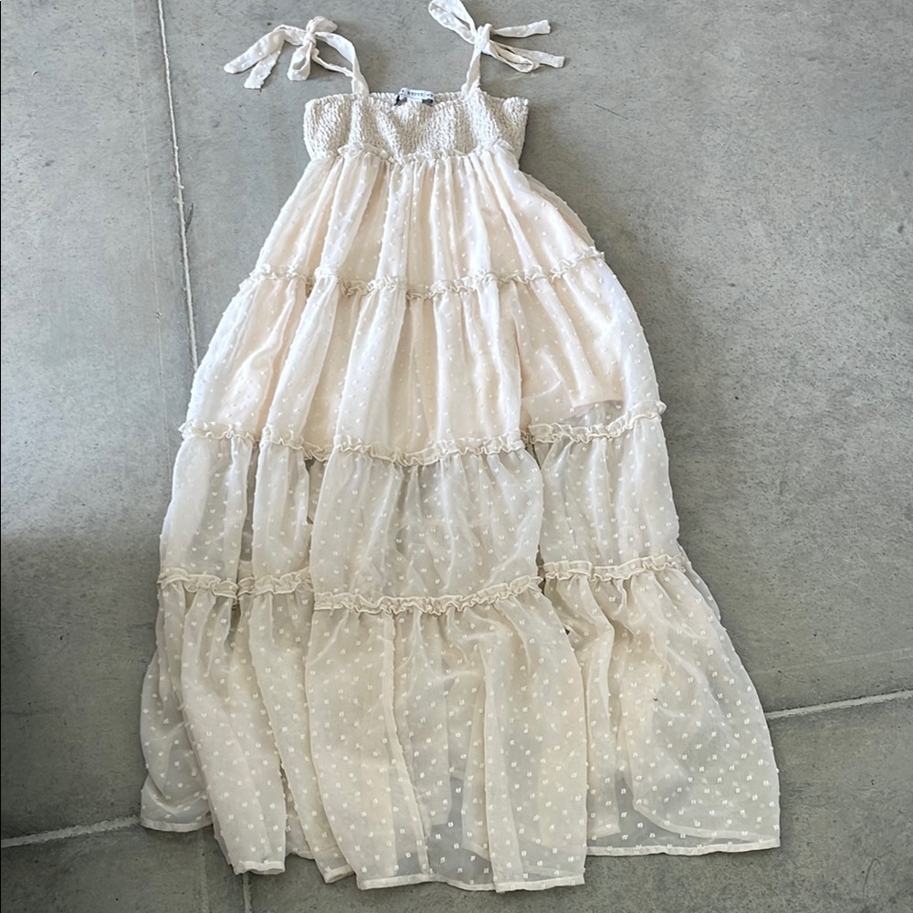 Charming Cream Dress all occasions.
